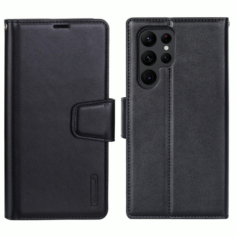 HANMAN Mill Series PU Leather Case for Samsung Galaxy S23 Ultra Magnetic Flip Stand Wallet Phone Cover HANMAN Mill Series PU Leather Case for Samsung Galaxy S23 Ultra Magnetic Flip Stand Wallet Phone Cover